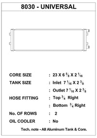 Thumbnail for CSF Dual-Pass Universal Heat Exchanger (Cross-Flow)