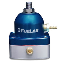 Thumbnail for Fuelab 525 Carb Adjustable FPR In-Line 4-12 PSI (1) -6AN In (1) -6AN Return - Blue