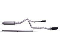 Thumbnail for Gibson 19-22 GMC Sierra 1500 5.3L 3/2.5in Cat-Back Dual Split Exhaust System Stainless - Black Elite