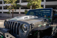 Thumbnail for DV8 Offroad 18+ Jeep JL Heat Dispersion Hood - Primer Black