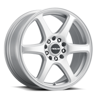 Thumbnail for Raceline 146S Matrix 15x7in / 5x110/5x115 BP / 40mm Offset / 72.62mm Bore - Gloss Silver Wheel