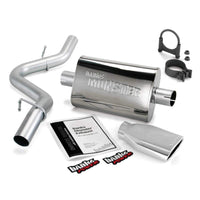 Thumbnail for Banks Power 97-99 Jeep 2.5/4.0L Wrangler Slip Fit Cat Monster Exh Sys - SS Single Exh w/ Chrome Tip