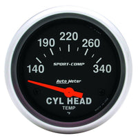 Thumbnail for AutoMeter Gauge Cylinder Head Temp 2-5/8in. 140-340 Deg. F Electric Sport-Comp