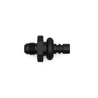 Thumbnail for DeatschWerks 6AN Male Flare to 3/8in Ford Male EFI Quick Connect Adapter - Anodized Matte Black