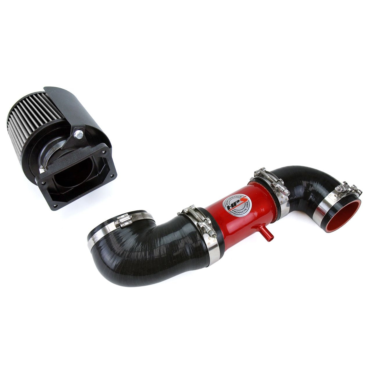 HPS Shortram Air Intake Kit 91-99 Dodge Stealth DOHC V6 3.0L Non Turbo, Includes Heat Shield, Red