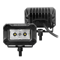 Thumbnail for Go Rhino Xplor Bright Series Rectangle LED Flood Light Kit (Surface/Thread Std Mnt) 3x2 - Blk (Pair)