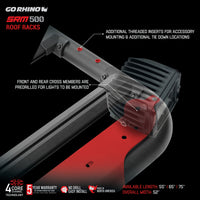 Thumbnail for Go Rhino SRM 500 Roof Rack - 55in
