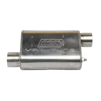 Thumbnail for UNIVERSAL 2-1/2 VARITUNE ADJUSTABLE MUFFLER DOUBLE OFFSET (STAINLESS)