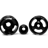 Thumbnail for GFB 04-10 WRX/STI 3 Piece Under-Drive Pulley Kit w/ Belts (Crank Alternator & Power Steering)