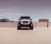 Thumbnail for Road Armor 07-18 Jeep Wrangler JK Stealth Front Winch Bumper Mid Width - Tex Blk