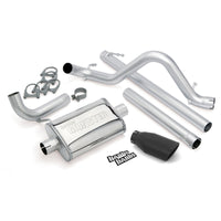Thumbnail for Banks Power 07-11 Jeep 3.8L Wrangler Unlimited - 4dr Monster Exh Sys - SS Single Exh w/ Black Tip
