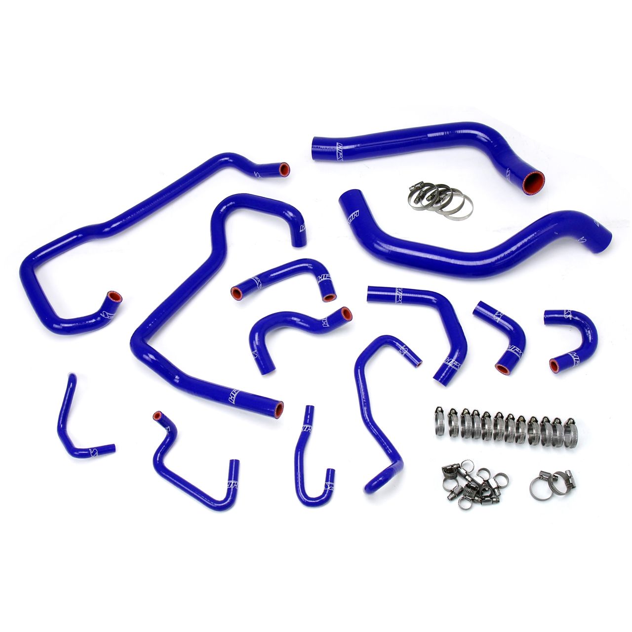 HPS Blue Reinforced Silicone Radiator + Heater Hose Kit for Toyota 16-20 Tacoma 3.5L V6