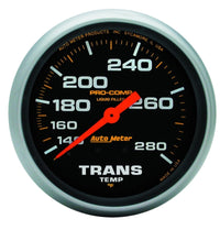 Thumbnail for Autometer Liquid Filled Mechanical 66.7mm 140-280 deg F Termperature Gauge Includes 8 ft Tubing