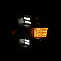 Thumbnail for ANZO 15-17 Ford F-150 Project Headlights w/ Plank Style Design Black w/ Amber Sequential Turn Signal