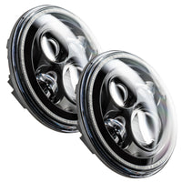 Thumbnail for Oracle 7in High Powered LED Headlights - Black Bezel - ColorSHIFT - BC1 SEE WARRANTY
