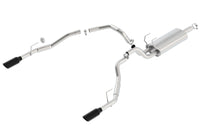 Thumbnail for Borla 09-17 Dodge Ram 1500 5.7L V8 3in to Dual 2.5in Single Round Rolled Angle-Cut S-type Exhaust