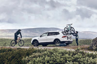 Thumbnail for Thule OutWay Platform-Style Trunk Mount Bike Rack w/Raised Platform (Up to 2 Bikes) - Silver/Black