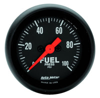 Thumbnail for Autometer FSE 52.4mm 0-100 PSI w/o Peak & Valley Fuel Press Gauge