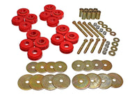 Thumbnail for Energy Suspension Bronco Body Mnt W/Hardware - Red