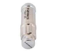 Thumbnail for NRG 700 Series M12 X 1.25 Steel Lug Nut w/Dust Cap Cover Set 21 Pc w/Locks & Lock Socket - Silver