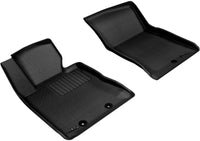 Thumbnail for 3D MAXpider 2012-2016 Hyundai Genesis Kagu 1st Row Floormat - Black