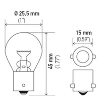 Thumbnail for Hella Bulb 7506 12V 21W Ba15S S8 (2)
