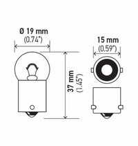 Thumbnail for Hella Bulb 5007 12V 5W Ba15S B6 (2)