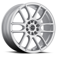 Thumbnail for Raceline 141S Mystique 16x7in / 5x100/5x114.3 BP / 40mm Offset / 72.62mm Bore - Gloss Silver Wheel