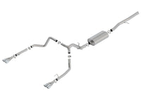 Thumbnail for Borla 19 Chevrolet Silverado/GMC Sierra 1500 6.2L SS Touring Catback Exhaust - Square Chrome Tips