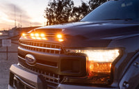 Thumbnail for AVS 2019 Dodge Ram 1500 Aeroskin Low Profile Hood Shield w/ Lights - Black