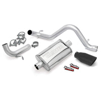 Thumbnail for Banks Power 12-15 Jeep 3.6L Wrangler (All) - 2dr Monster Exh Sys - SS Single Exh w/ Black Tip