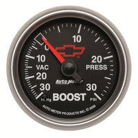 Thumbnail for Autometer Sport-Comp II GM 52mm 30 PSI Mechanical Boost Vacumm Gauge