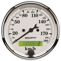 Thumbnail for Autometer 3 1/8in 0-190km/h Old Tyme Elec. Programmable Speedometer