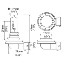 Thumbnail for Hella Bulb H9 12V 65W XEN YLW