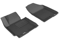Thumbnail for 3D MAXpider 2014-2016 Hyundai Elantra Kagu 1st Row Floormat - Black