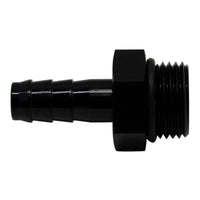 Thumbnail for DeatschWerks 8AN ORB Male to 3/8in Male Triple Barb Fitting (Incl O-Ring) - Anodized Matte Black