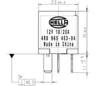 Thumbnail for Hella Relay Micro Iso 5 Pole 12V Spst Res