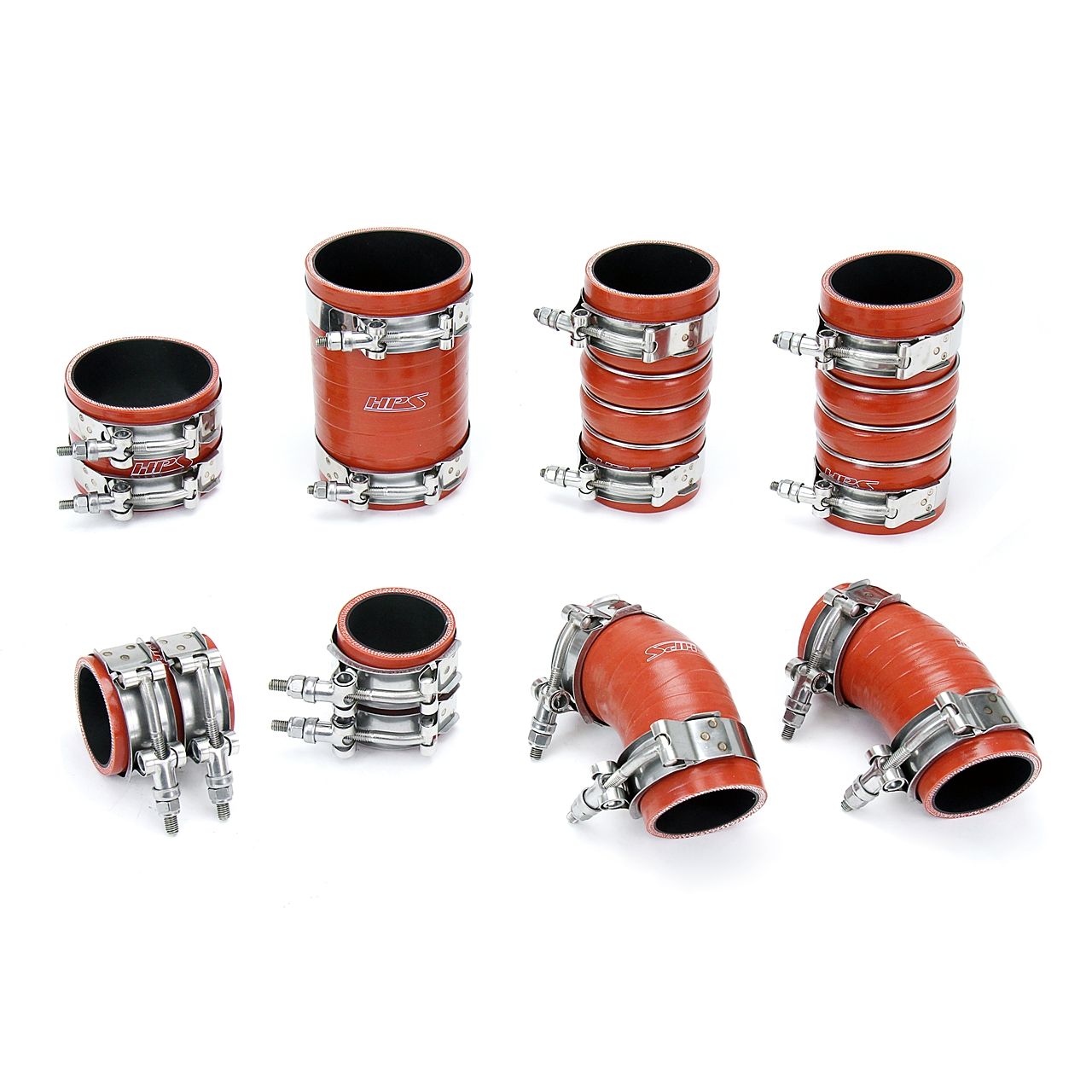 HPS High Temp Aramid Reinforced Silicone Intercooler Hose Boots Kit for Ford 2015-2016 F150 3.5L Ecoboost Twin Turbo
