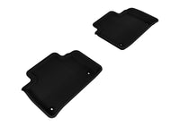 Thumbnail for 3D MAXpider 2007-2012 Lexus LS460 Kagu 2nd Row Floormats - Black