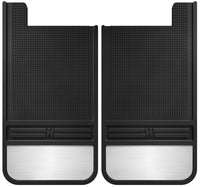 Thumbnail for Husky Liners Universal 12in Wide Black Rubber Rear Mud Flaps w/ Weight