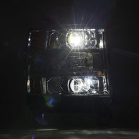 Thumbnail for AlphaRex 16-18 Chevy 1500HD LUXX LED Proj Headlights Chrome w/Seq Actv Lgt / Seq Sig (Req PN 810023)