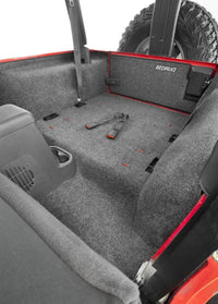 Thumbnail for BedRug 81-86 Jeep CJ-7 Rear Kit w/o Gussets 4pc Cargo Kit (Incl Tailgate & Cargo Liner)