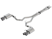 Thumbnail for Borla 18-19 Ford Mustang GT 5.0L Coupe w/o Valves ATAK 3in Cat-Back Exhaust-Blk Carbon Fiber Tips