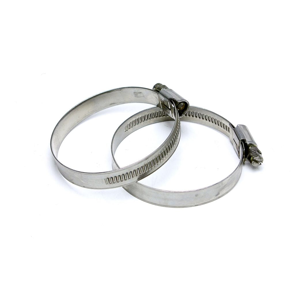 HPS Stainless Steel Embossed Hose Clamps Size 72 2pcs Pack 4-5/16" - 5" (110mm-127mm)
