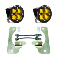 Thumbnail for Baja Designs 2018+ Wrangler JL Rubicon Squadron-R Fog Light Pocket Kit - Amber