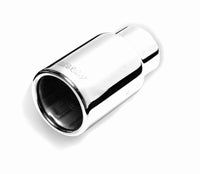 Thumbnail for Gibson Rolled Edge Straight-Cut Tip - 3.5in OD/2.5in Inlet/12in Length - Stainless