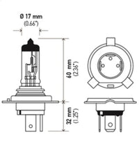 Thumbnail for Hella Halogen H4 12V 60/55W Bulb