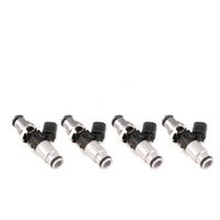 Thumbnail for Injector Dynamics 1050X Injectors 14mm (Grey) Adaptor Top - (Silver) Bottom Adapter (Set of 4)