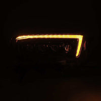 Thumbnail for AlphaRex 10-13 Toyota 4Runner NOVA LED Proj Headlights Plank Style Alpha Black w/Seq Signal/DRL