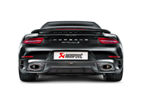 Thumbnail for Akrapovic 14-15 Porsche 911 Turbo/Turbo S (991) Slip-On Line (Titanium) w/ Carbon Titanium Tips
